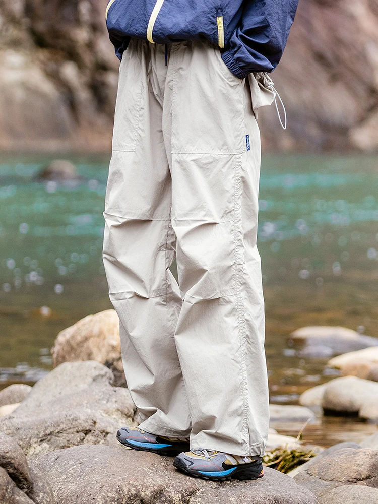 

Summer Outdoor Lightweight Breathable Qui Dry Casual Loose Work Trousers Men Women Hiking Mountain Climbing Straight Leg Pa...