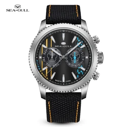 Seagull Watch 43MM Pilot Mechanical Watches Sapphire Glass Luminous Hand Automatic Wristwatch Men's 50M Waterproof Clock 1059