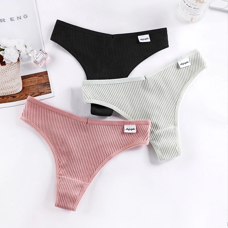 Meet\'r Temptation Panties Women Traceless Cotton Underwear Sexy V-shaped Waist G String Thread Thong Bikini Female Lingerie