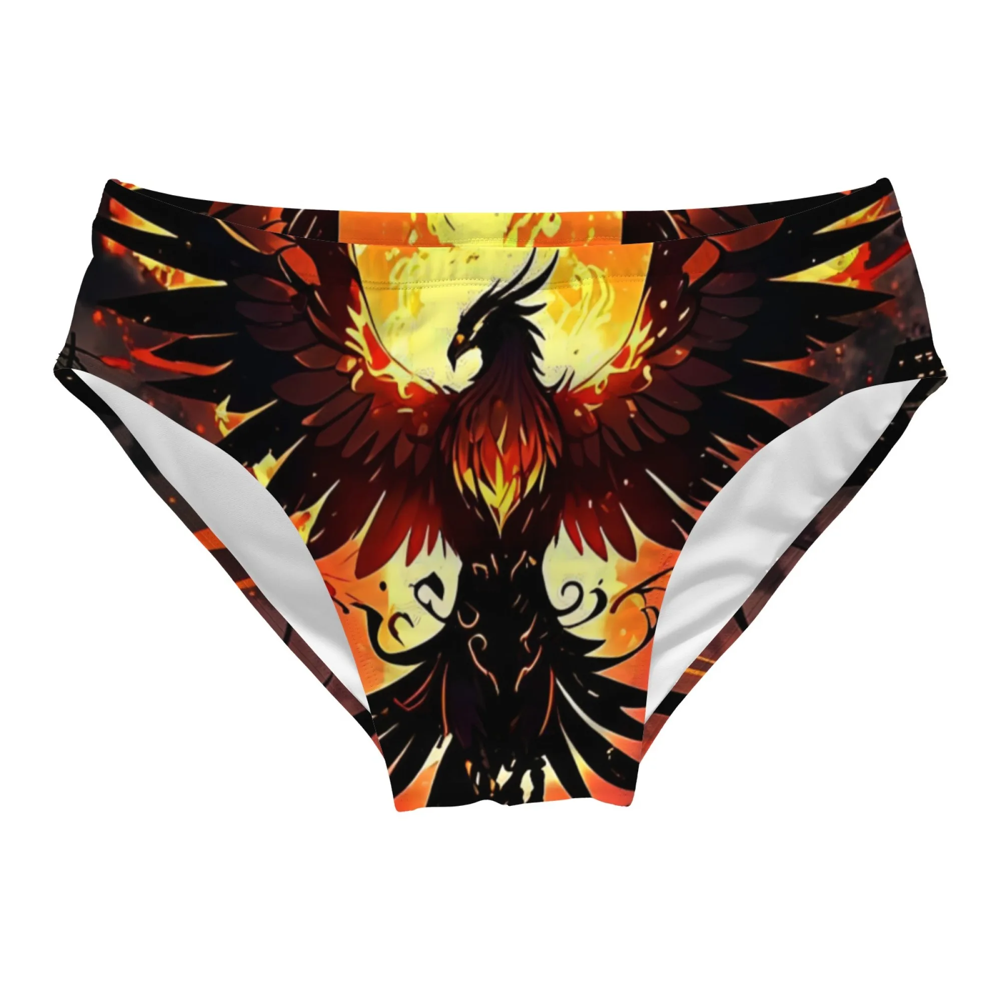 Phoenix Art Swim Trunks Slim Fit Durable Men's Drawstring Triangle Swim Trunks Water Parks Island Sunbathing Mens Vacations Gift