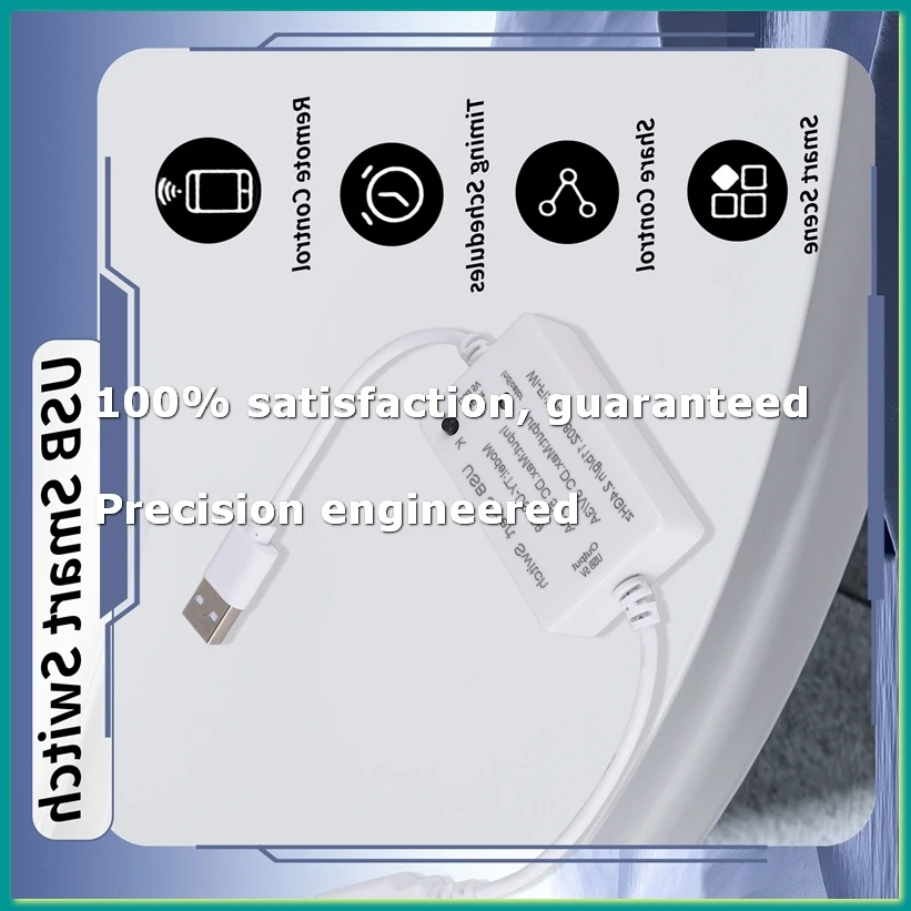 Tuya USB Smart Switch WIFI Controller Universal Breaker Timer Smart Life for USB Appliances for Home-A82Z