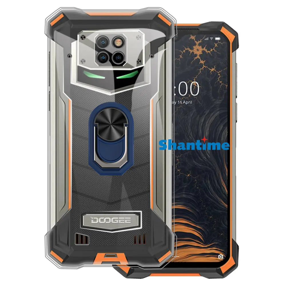 الفاخرة للصدمات حلقة حامل ل Doogee S88 برو حافظة لينة سيليكون بولي TPU واقية حامل غطاء ل Doogee S88 Doogee S88 زائد
