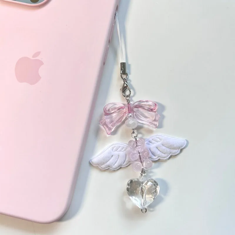 Gummy Bear Angel Phone Charm portachiavi regalo estetico accessori carini y2k