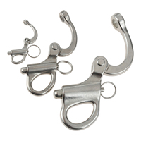 35/69/96mm Fixed Snap Shackle Quick Release Fixed Shackles with Round Ring 316 Stainless Steel Marine Boat Rigging Hardware 1Pc