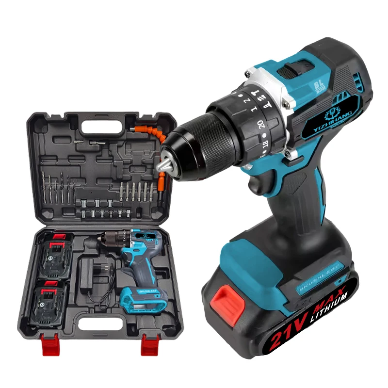 

Аккумуляторная ударная дрель-шуруповерт FPD09 13 мм с двумя скоростями, литий-ионная, для строительства и DIY