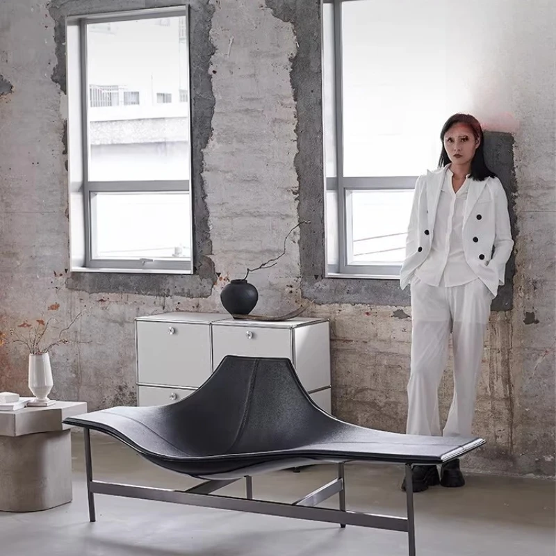 

Minimalist light luxury villa living room balcony sofa