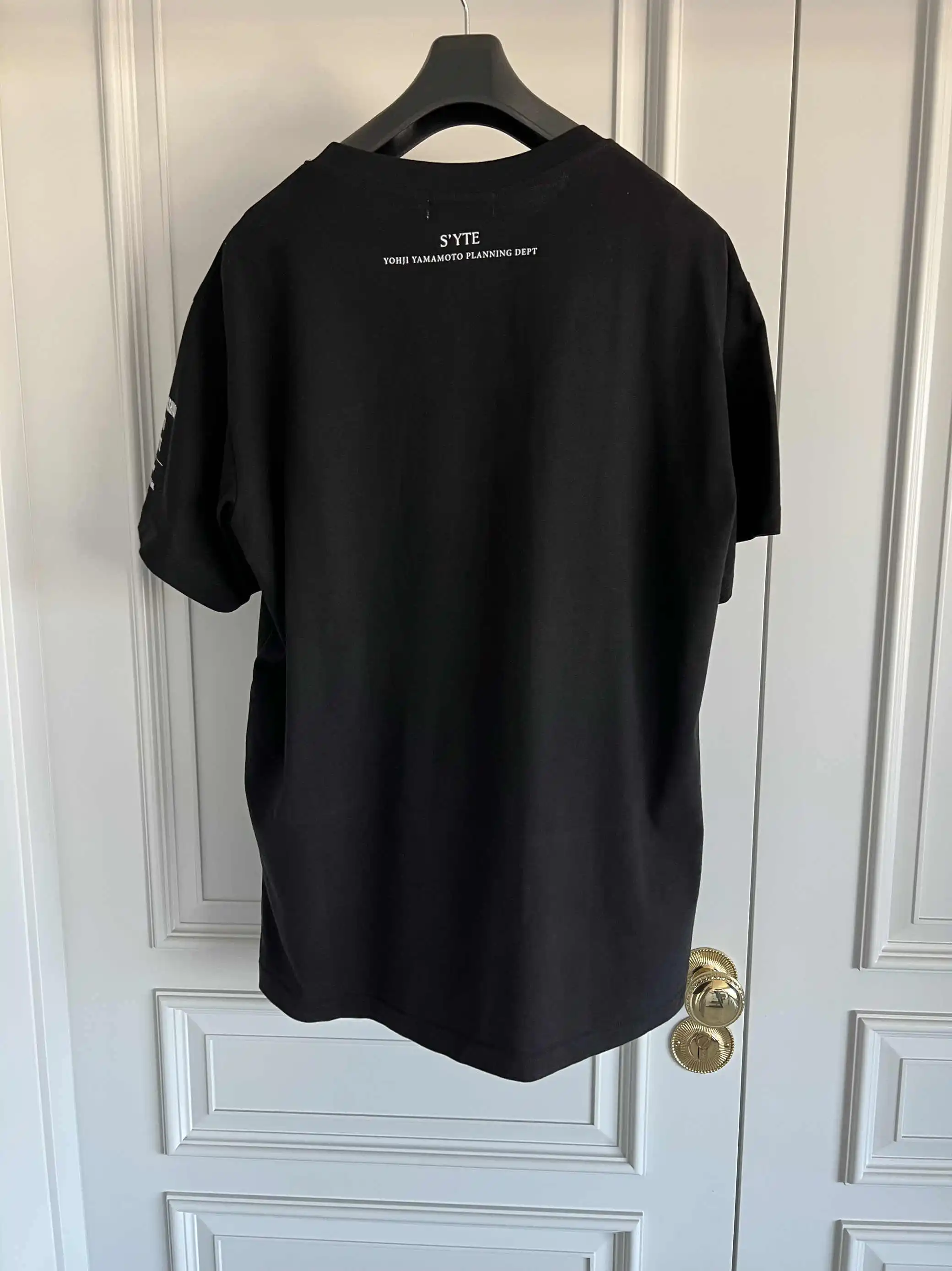 TOP-YAMAMOTO original design Japanese dark style original design necklace chain print pure cotton T-shirt