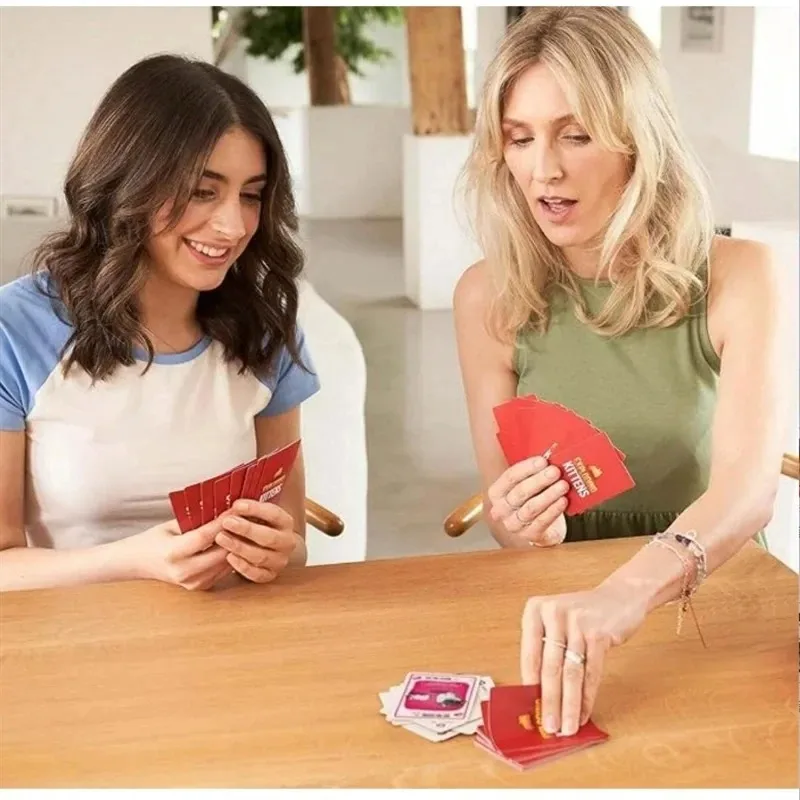 Juegos de mesa divertidos para gatos, juego de cartas de ruleta para 2-5 personas para adultos y adolescentes, regalos de fiesta interactivos