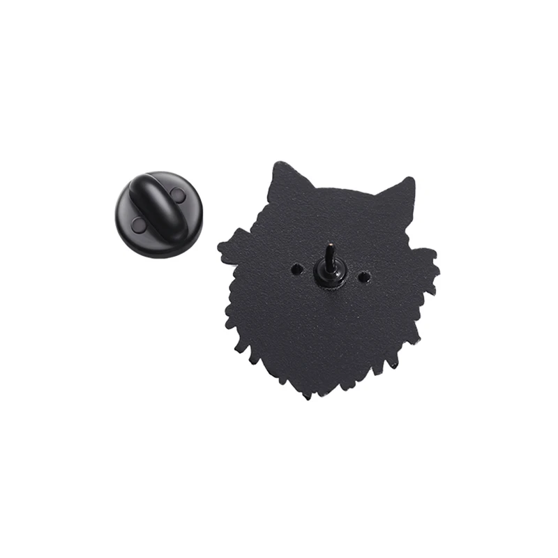 Épingles en émail personnalisées de la mère des chats, broches noires, badges de revers, punk, bijoux animaux, cadeau pour enfants, amis