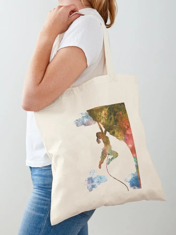 

Rock climbing extreme sport woman, climbing woman, climber Tote Bag woman shopping bag tote bag university Eco