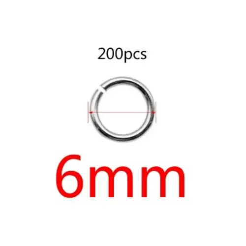 200pcs Stainless Steel Open Jump Rings for DIY Jewellery Making
