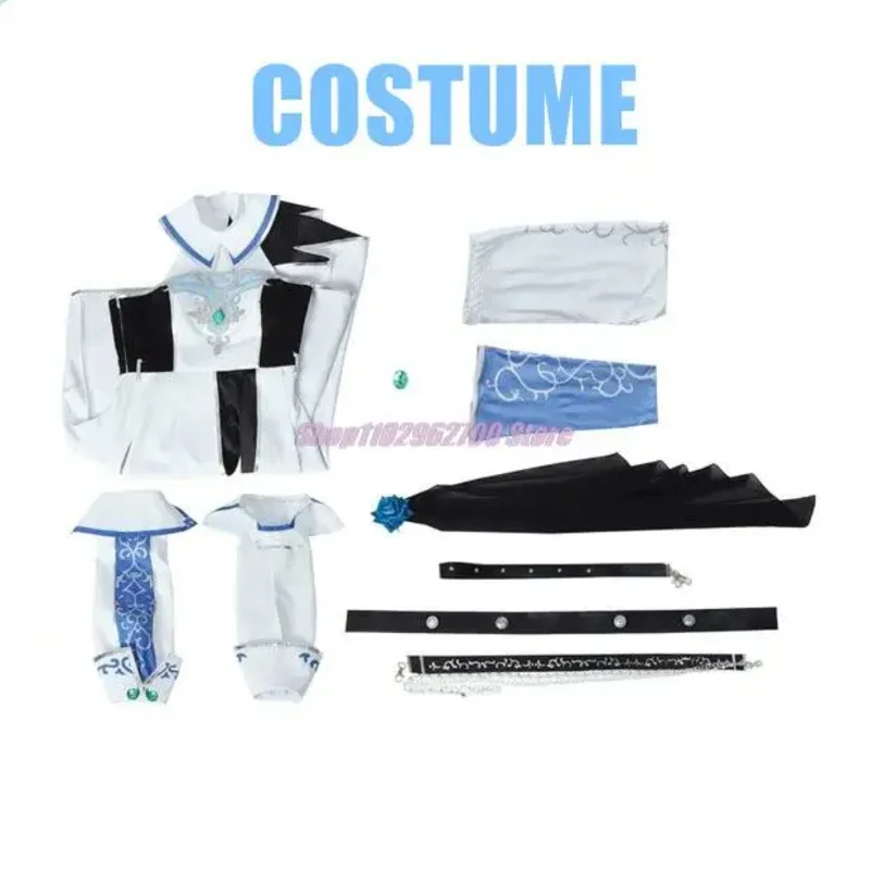 2025 11, игровой проект Akiyama Mizuki Sekai, красочный сценический костюм, белый рыцари, костюм для косплея, Хэллоуина, карнавала, Unifo