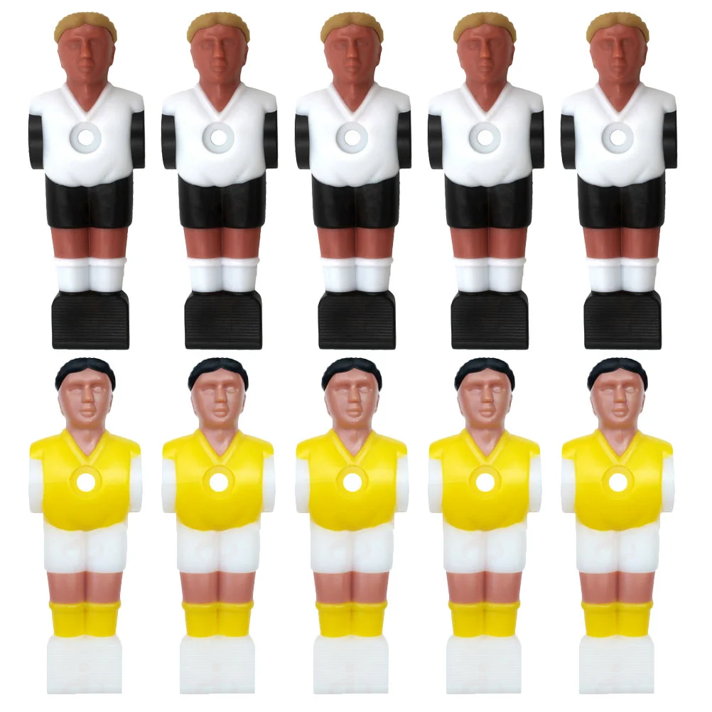 10 Pcs Mini Soccer Balls Football Machine Toys Table Figures Foosball Athletes Dolls