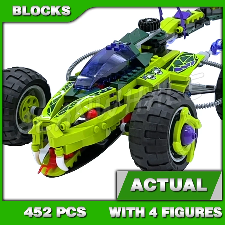 

452pcs Shinobi Fangpyre Truck Ambush Snake Strikes Zane’s Snowmobile 9760 Building Block Kids Compatible with Model