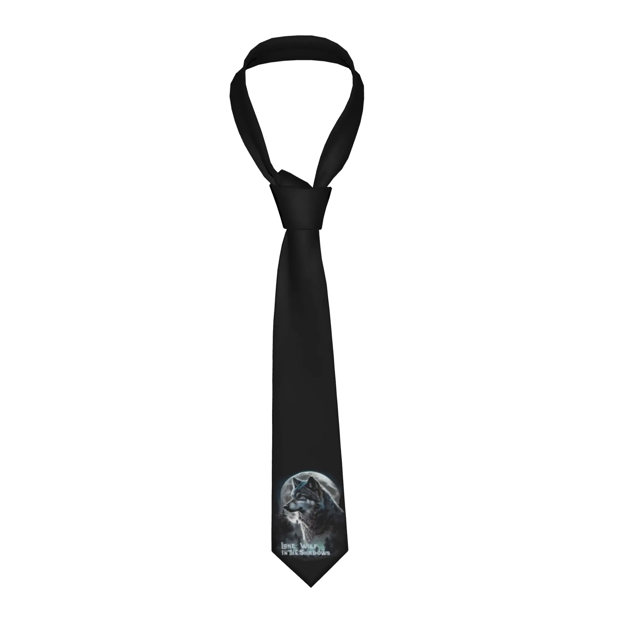 Fashion Animal Wolf Neck Ties Men Silk  Necktie for Party Cravat