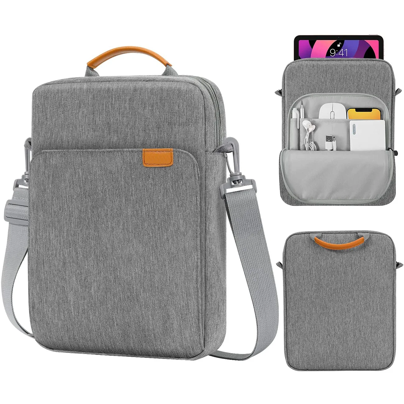 New Laptop Bag Cross-body Bag for IPad Pro 11 10.2 9.7 Inch Tablet Bag for Xiaomi Pad 5 Samsung Tab A8 Messenger Bags Carry Case