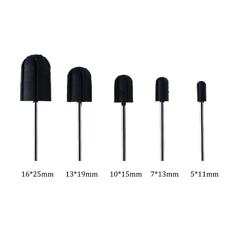50Pcs Nail Sanding Caps with Rubber Pedicure Block – Electric Drill Bits for Foot Cuticle & Polishing. view 5