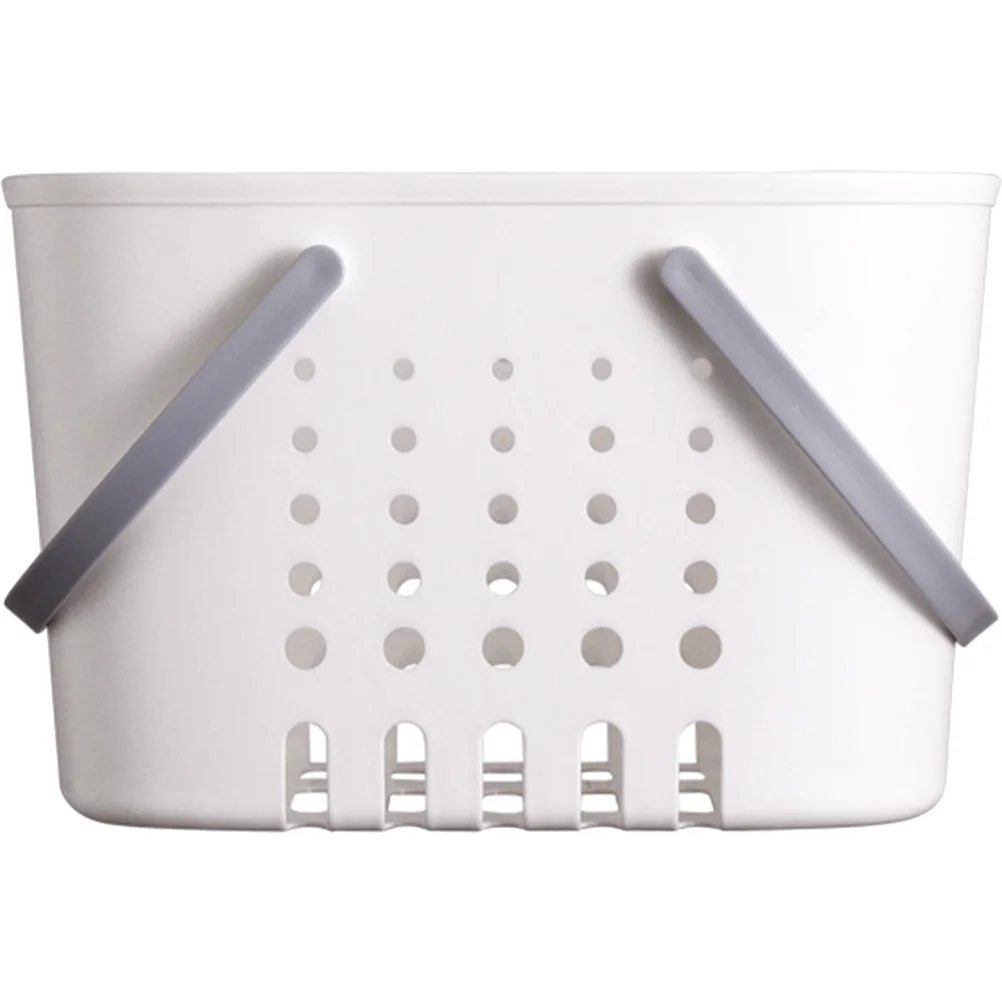 

Plastic Tote Storage Basket Portable Bathroom Organizer Shower Basket Lightweight Foldable Container For Home