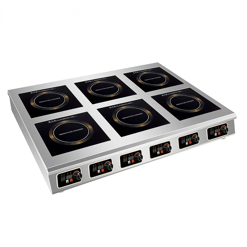 

Hot Sale 3000Kw Induction Hob Cooker 3.5 Kw Induction Stove 6 Burner Induction Hob