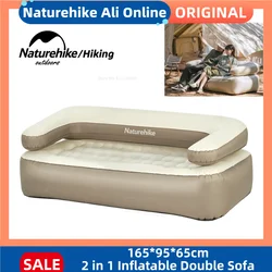 Naturehike 2 w 1 nadmuchiwana sofa podwójna oparcie odpinana nadmuchiwana sofa rozkładana natura wycieczka przenośna sofa rekreacyjna na zewnątrz meble kempingowe