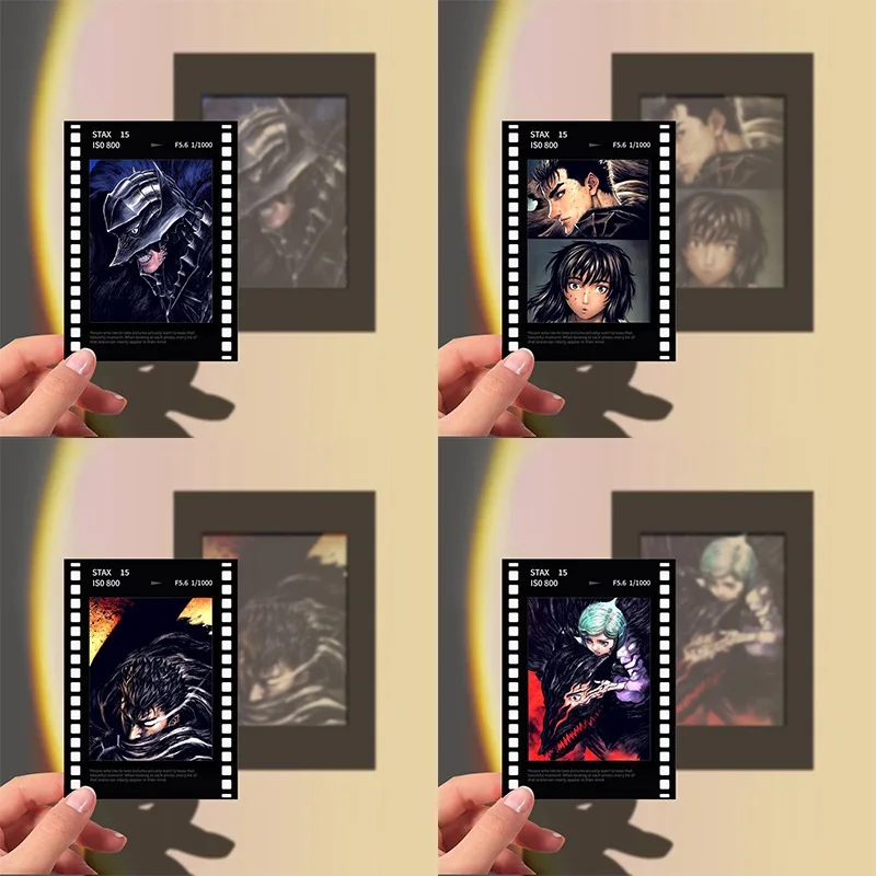 

65x90mm Berserk Guts Transparent Film Card Anime Peripheral Collection Card Polaroid Imitation Vinyl Photo Gifts for Friends
