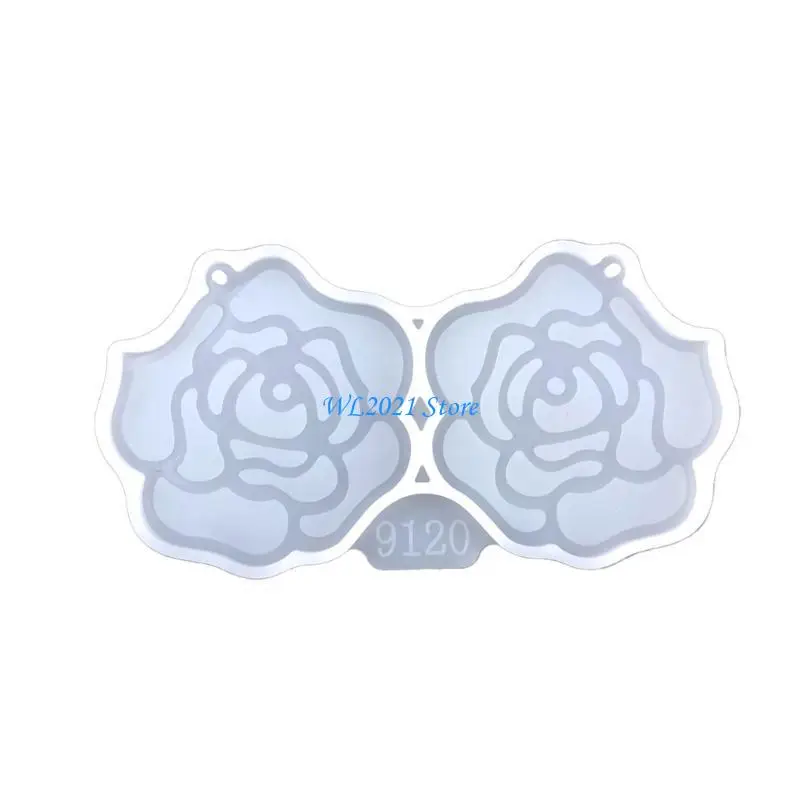 

G5GC 30 Styles Combined Earrings Silicone Mold Keychain Pendant Mold for DIY Craft
