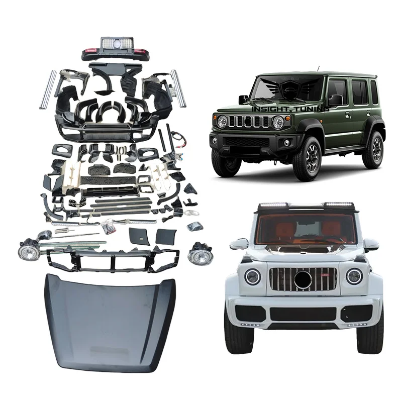 

2023 Pp Plastics Car Bumpers 5 Doors Bodykit For Suzuki Jimny JB74 Upgrade B-Brabus Body Kit