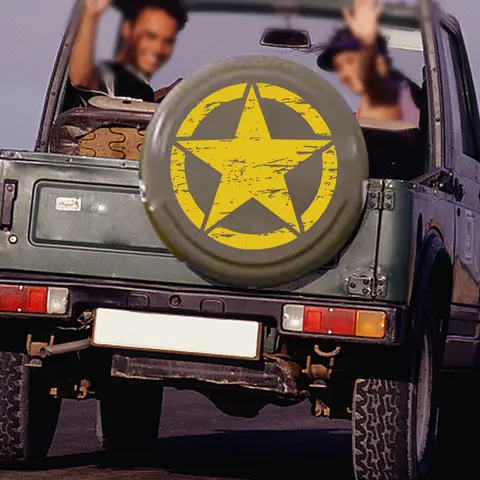 50 सेमी बड़ा स्टार ग्राफिक कारों पर जलरोधक आर्मी स्टार डिस्ट्रेस्ड डीकल जीप स्टिकर के लिए बड़ा हुड ग्राफिक बॉडी अधिकांश वाहनों के लिए फिट बैठता है 8 best sales जीप डिकल्स - №4