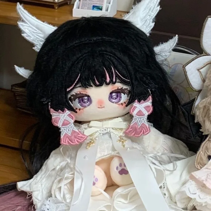 

20cm Anime Game Genshin Impact Kawaii Cosplay Soft Cotton Doll Body Damselette Columbina Cartoon DIY Dress Up Toy Figures Gift