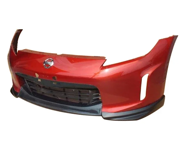 For Nissan 12 Onwards 370Z Z34 Kouki Late Model JDM FRP FiberGlass Front Lip 3Pcs(facelift) Car Accessories Front Bumper Spoiler