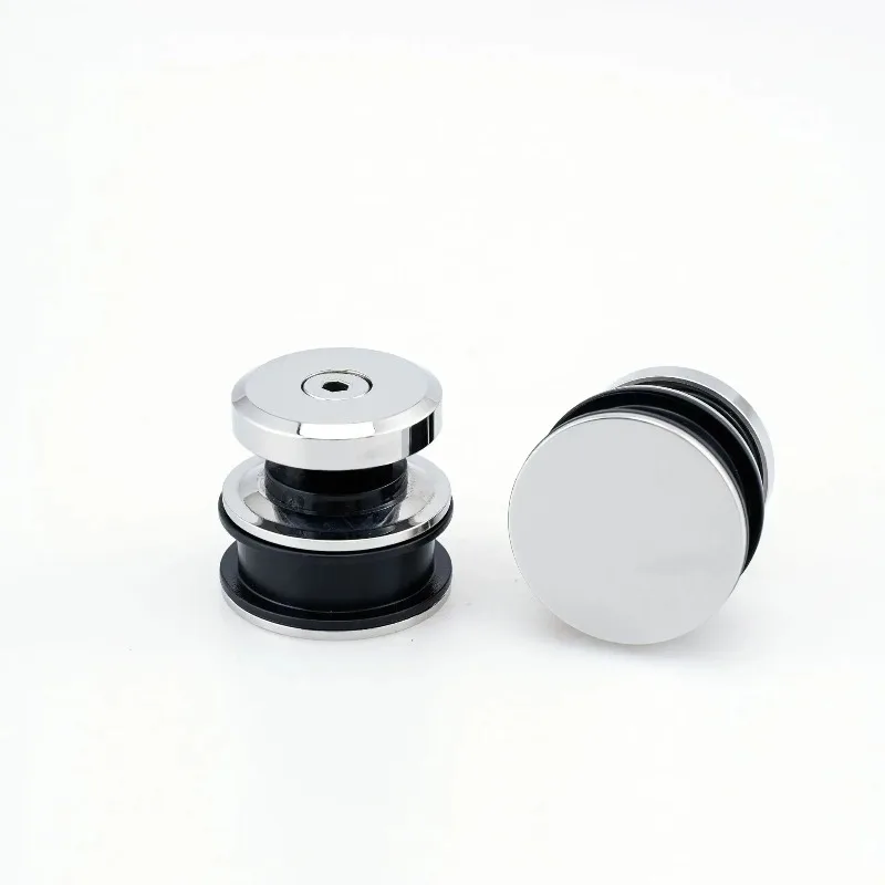 Simple shower room glass sliding door pulley set slide rail hanger pendulum stopper hardware accessories