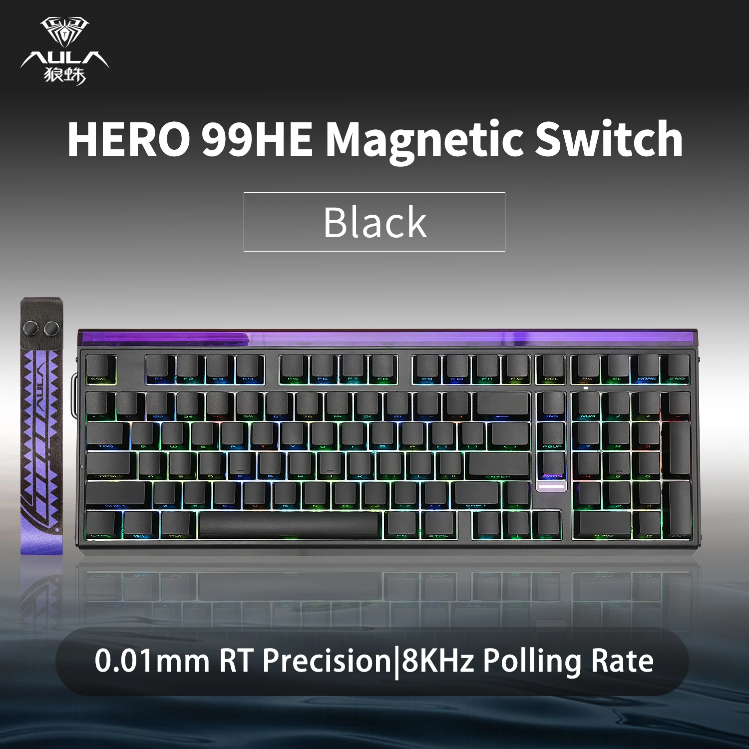 AULA Hero 99he Magnetic Keyboard 101Keys 99% Layout Wired Trigger 8K Return Gamer Customize RGB Magnetic Switch Keyboard