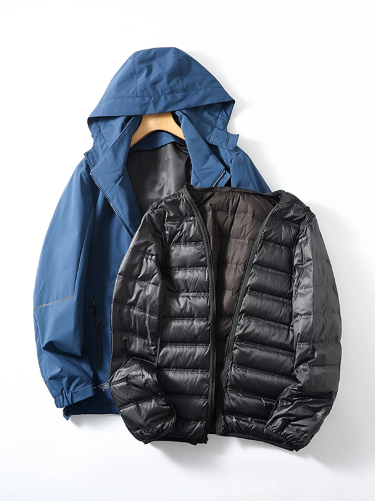 

High-End Two-In-One Detachable down Inner Vest Windproof Warm Winter Men's Hooded down Jacket Fashionable Urban Style Thicken...