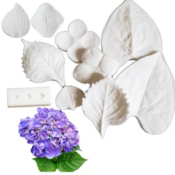 Kinds of Flower Hydrangea Petal Leaf Veiner Silicone Mold Fondant Cake Decorating Tool Clay Resin Gumpaste,Sugarcraft MouldM2140