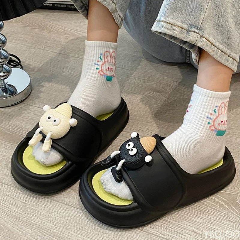 New Anti Slip EVA Slippers for Women Wearing Summer Cartoon Style Super Soft Odorless One-piece Women's Wear-resistant Slippers