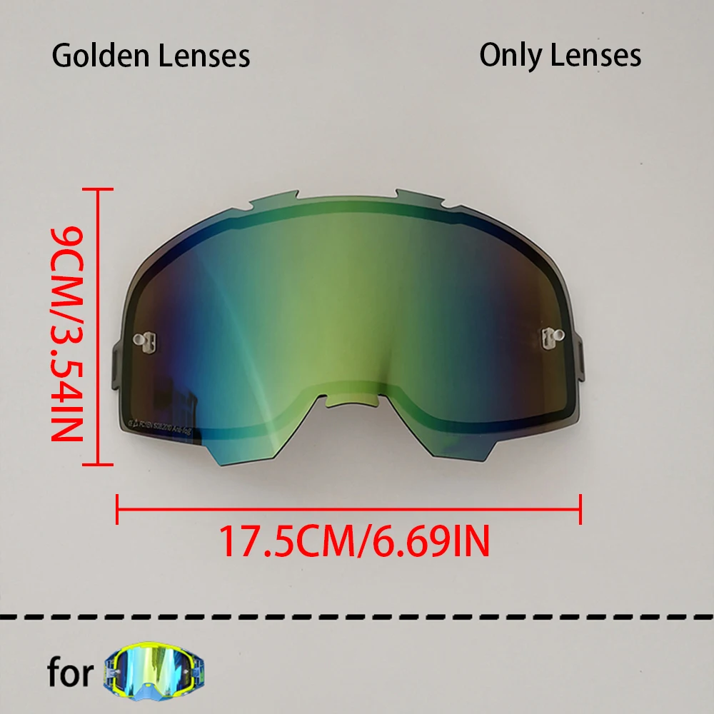 6.5 MX Motocross Goggle Lens, 1PC/2PC/3PC Optional, Clear Yellow Night Pink Smoke Multi‑color for Off‑road Goggles