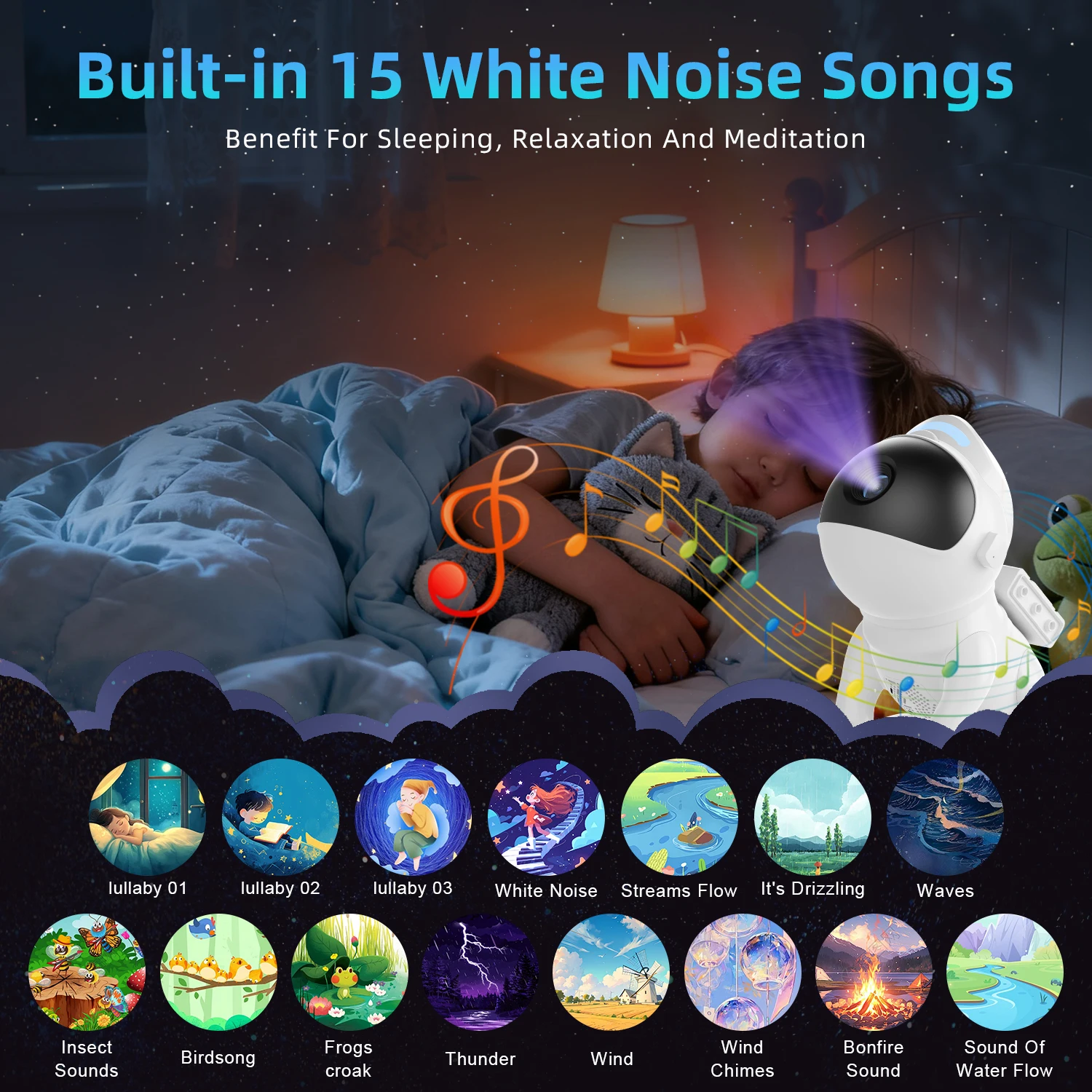 4K HD Star Projector Night Light Space Dog Galaxy Projector With Remote Control and Bluetooth Function Suitable For Room Use