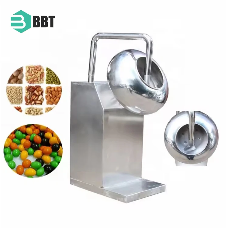 Fully Automatic Coating Pan Caramelizer Machine Sugar Machine Sugar Coating Machine For Candy Chocolate