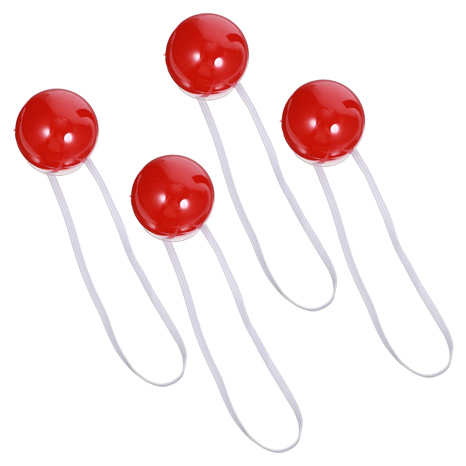 4Pcs Glowing Red Clown Nose LED Light Up Prop for Cosplay Party Halloween Costume Accessories Stage Performance Novelty Fun