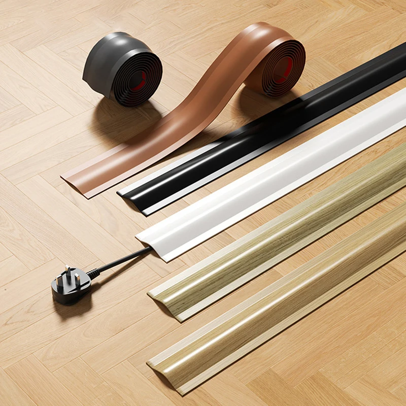 

Кабель-канал для скрытой прокладки кабелей на полу из ПВХ, 4.2/5.5 м, мягкий, для организации и защиты кабелей