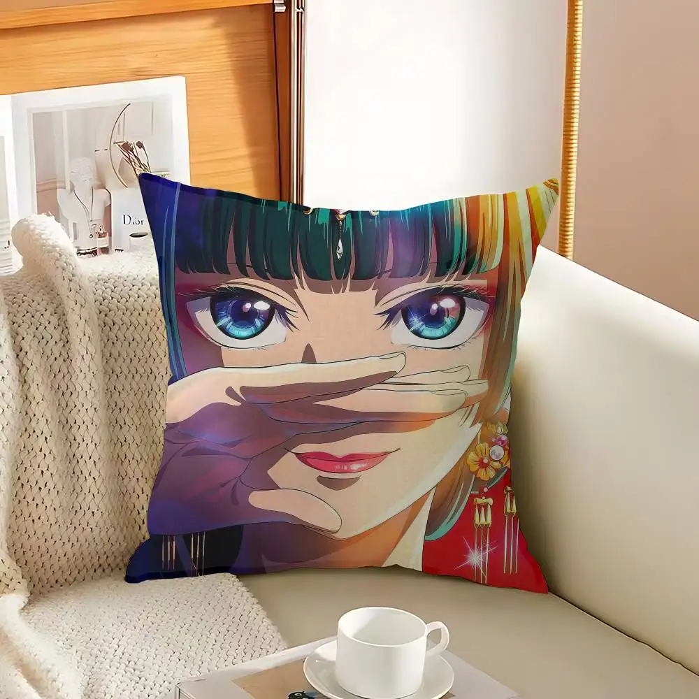 Anime The Apothecary Diaries Cushion Cover Inches Farmhouse Decor Home Throw Pillow Covers for Couch Decorations
