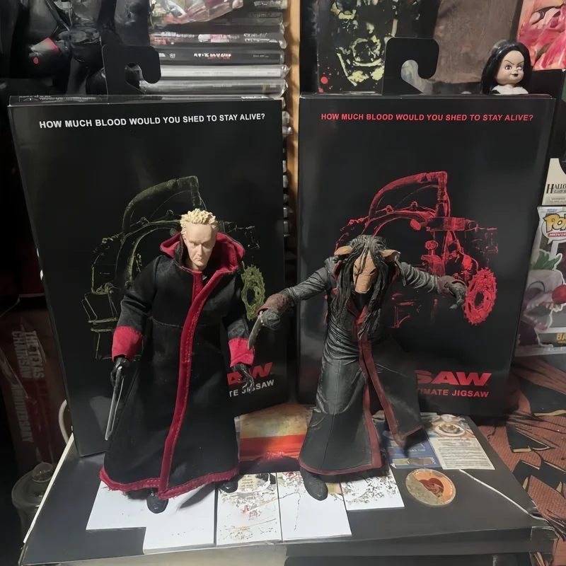 

NECA Original In Stock Saw Black Robe Red Robe Chainsaw Deluxe Edition Action Figure Model Desktop Collection Ornament Toys Gift