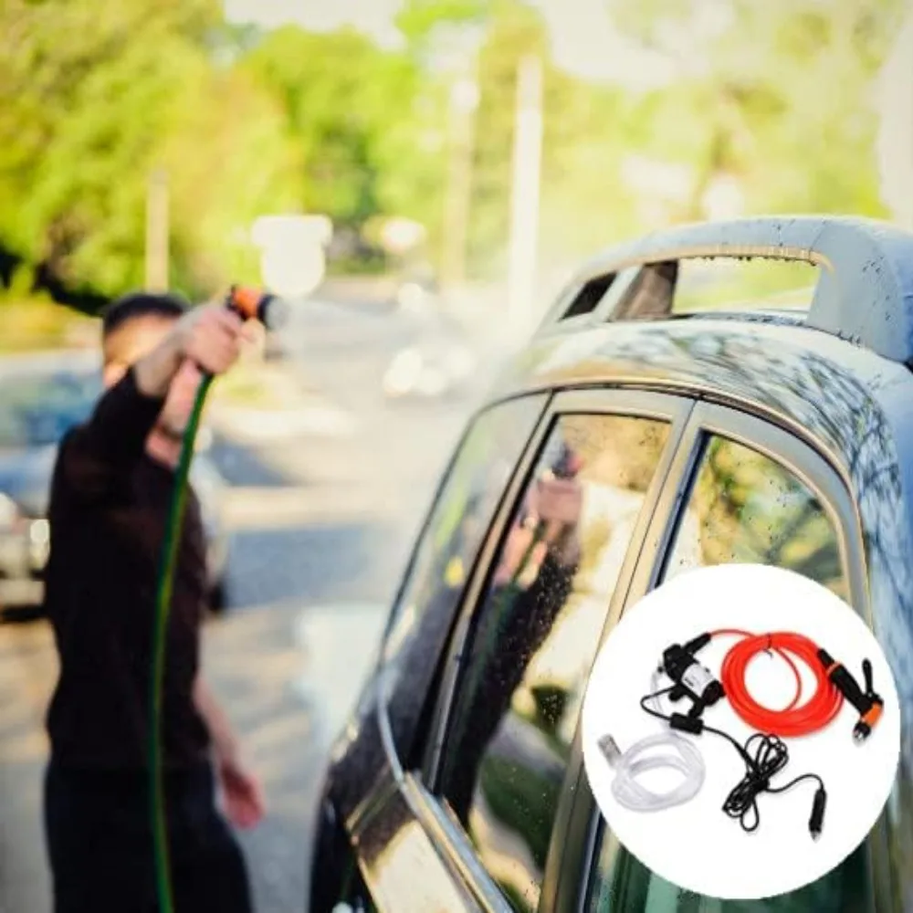 Portable 12V lectric Pressure Washer Hose Included Powerful Car Washer Pump Portable Car Washer Car