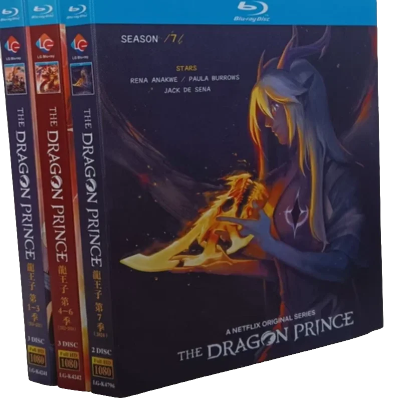 The Dragon Prince:Season (1-7) 8-Disc All Region New Box Set Blu