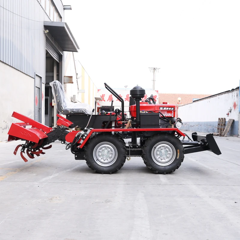 

Customized High Productivity Ride-On Plowing Machine with Four Wheel Rotary Tiller & Wheel Type Micro Tiller