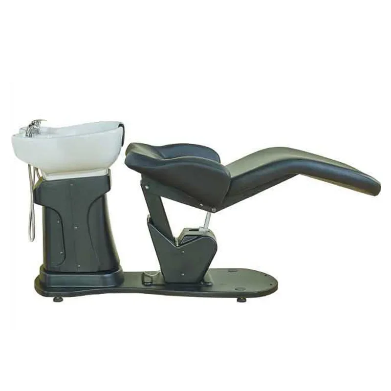 simple barber shop, fully automatic electric massage shampoo bed, beauty salon, Japanese-style rotating flush bed
