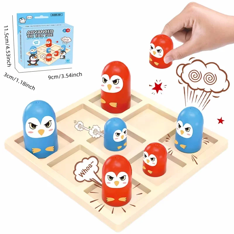 Mini Tic Tac Toe Avanzado, Juego de Mesa para Fiestas, Rompecabezas Interactivo para la Familia, Juegos de Batalla y Competición, Juegos de Mesa, Regalo de Cumpleaños