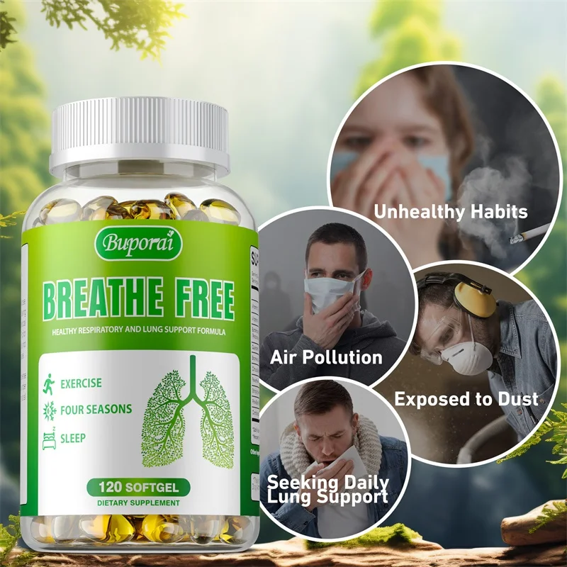 

Lung Health Supplements - Helps Strengthen Comfort To The Lungs and Bronchial System Supports Clear Lungs and Easy Breathing