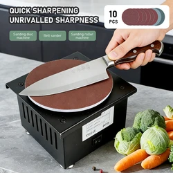 Mini Electric Belt Sander Benchtop Grinding Polishing Machine High Speed Sanding Disc Machine Knife Sharpener Blade Opener