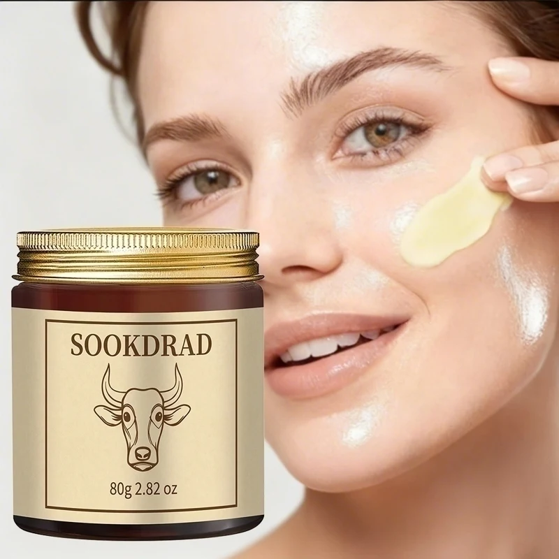 Beef Collagen Cream, Hydrating & Smooth, Face/Neck, Unisex, 80g/2.82oz, Dry/Normal Skin, Daily Use
